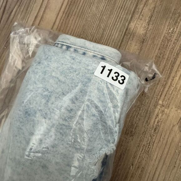 NWT BP 'Be Responsible' Jeans Womens Acid Wash High Rise Mom Straight Leg 28 Y2K - Picture 10 of 11